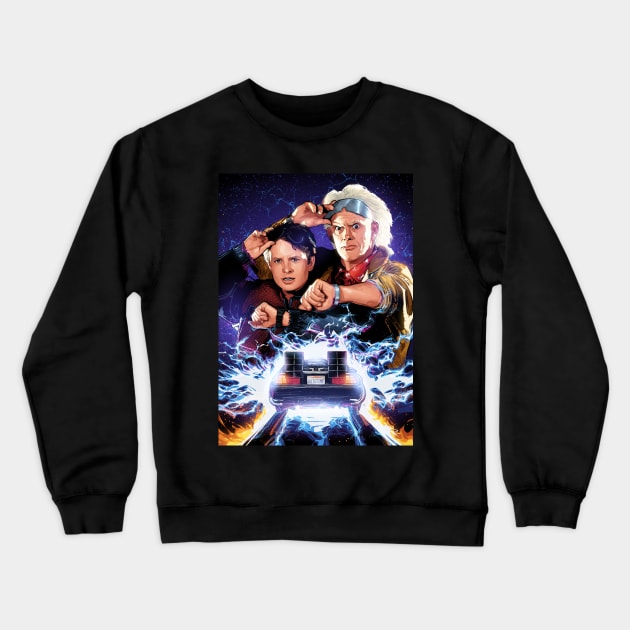 Back To The Future Crewneck Sweatshirt by nabakumov